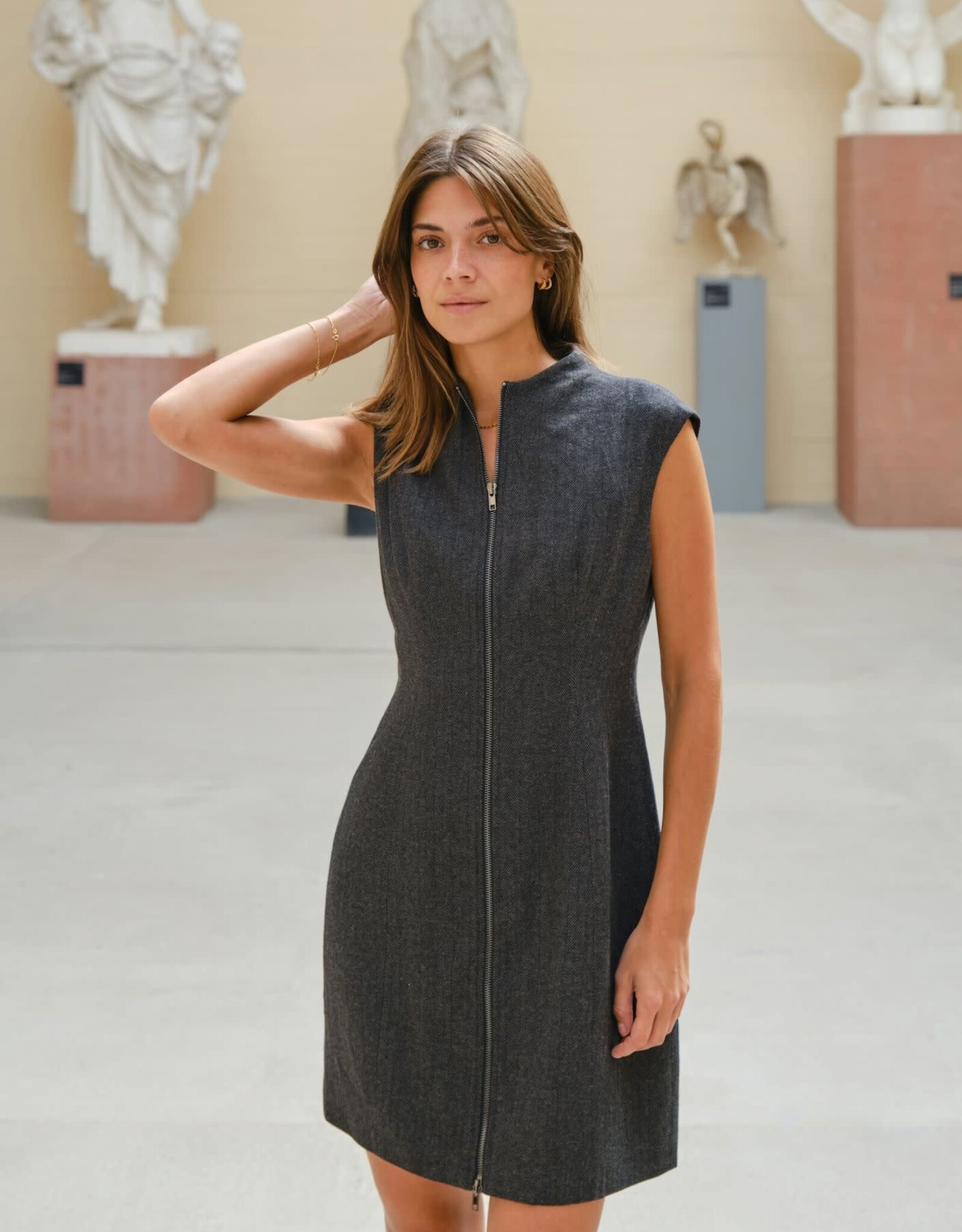 Jurk 'Melville' - Antracit - Neo Noir