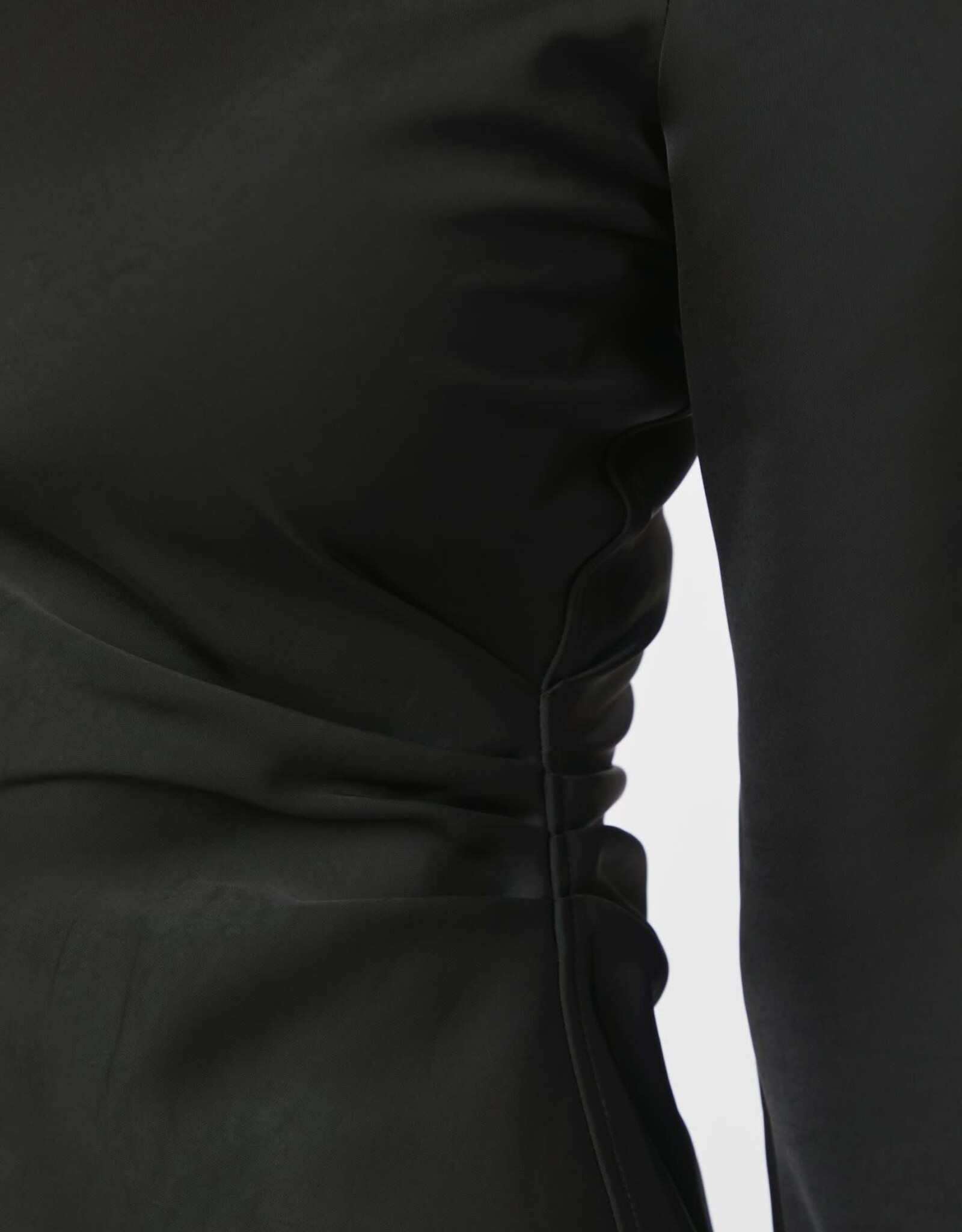 Jurk Heavy Sateen 'Jumari' - Black - Neo Noir