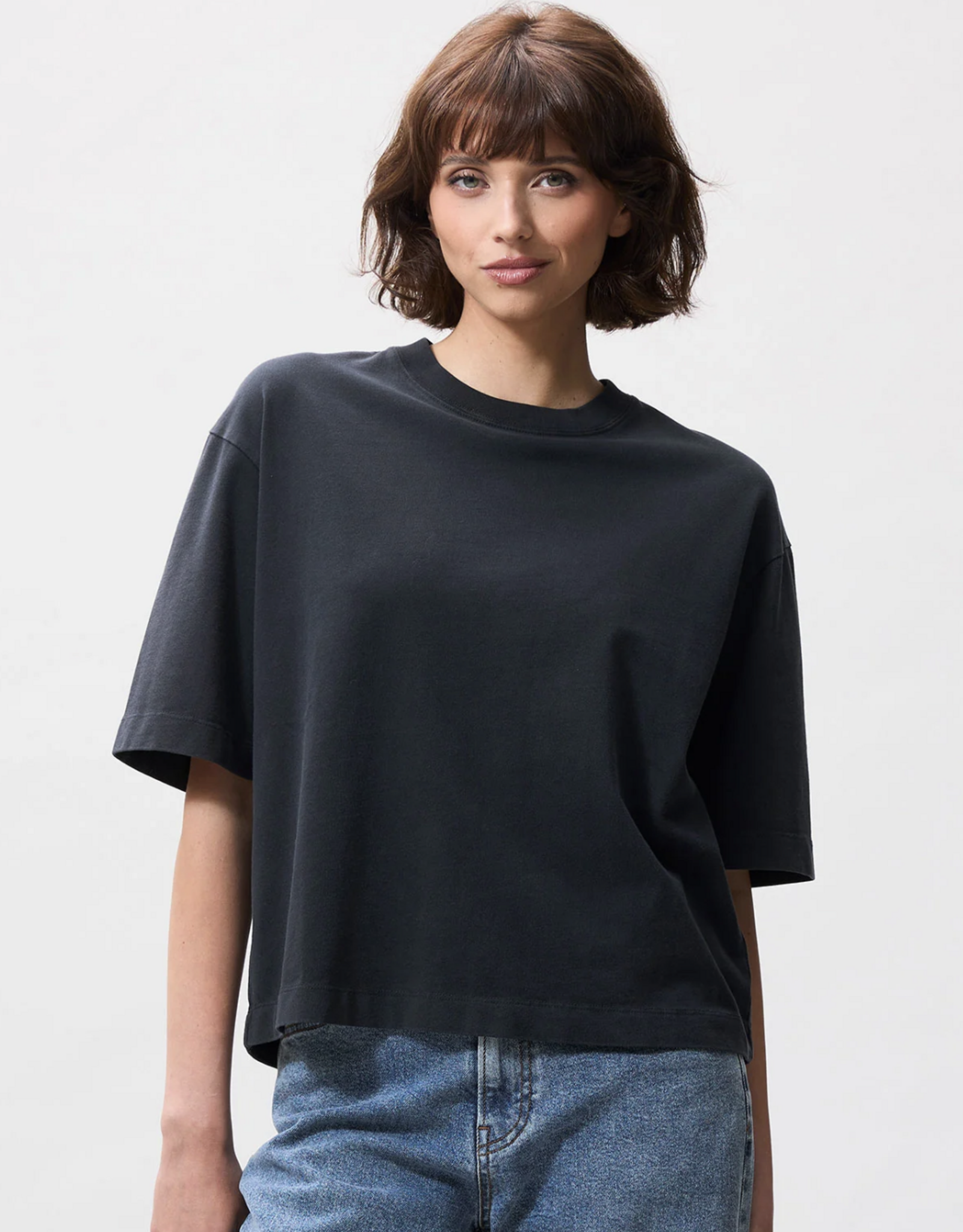 Catwalk Junkie T-Shirt 'Nuna' - Dark Grey - Catwalk Junkie