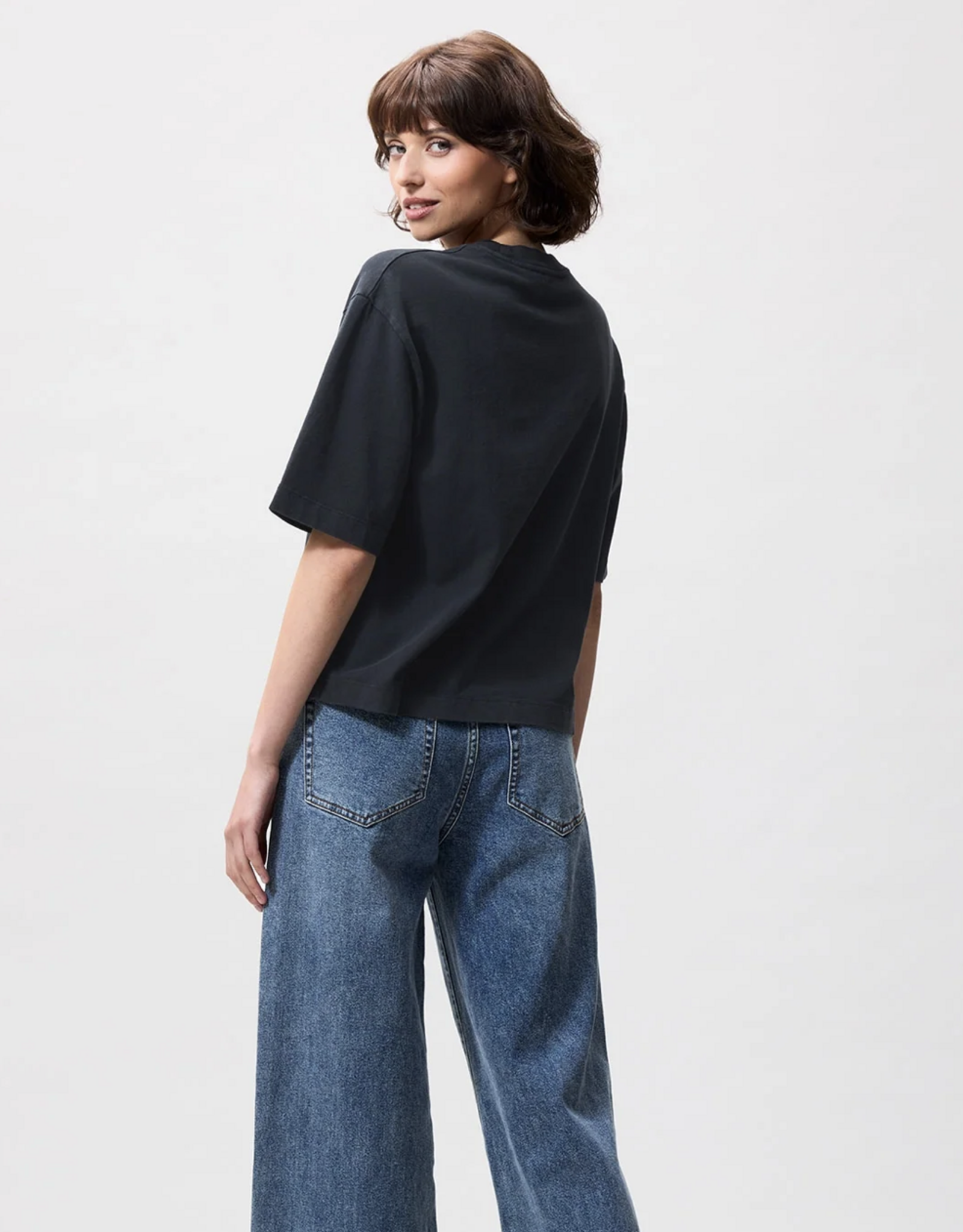 Catwalk Junkie T-Shirt 'Nuna' - Dark Grey - Catwalk Junkie