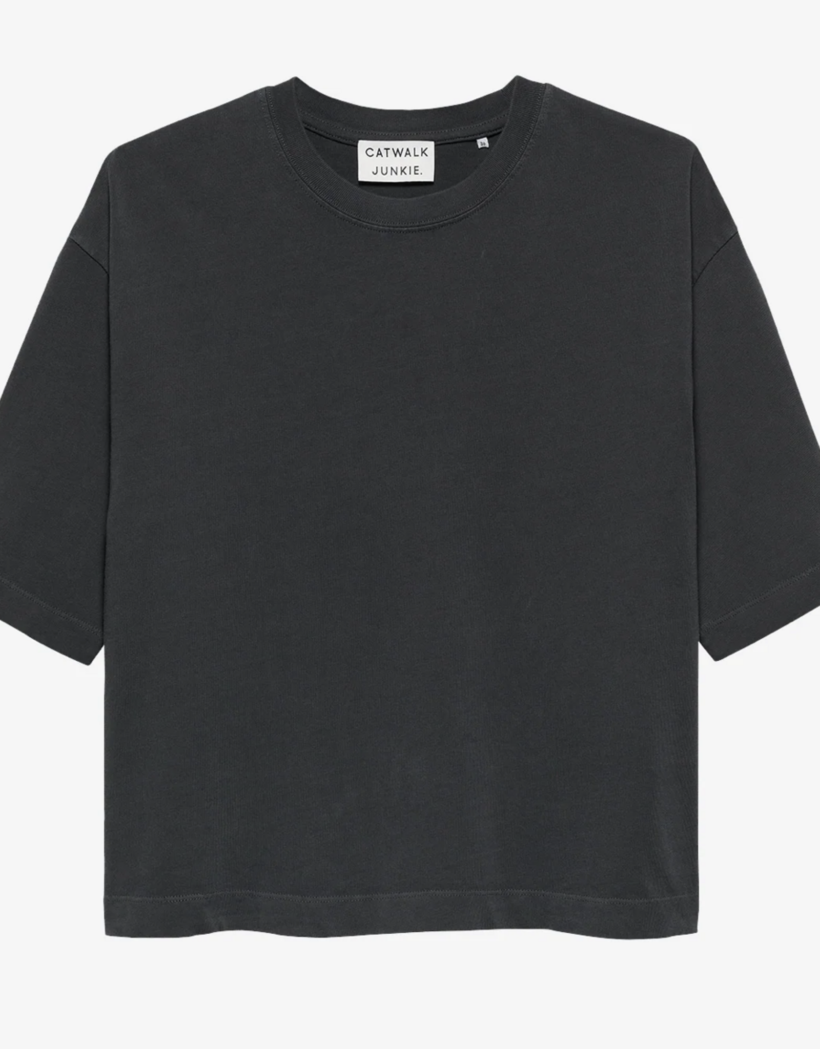 Catwalk Junkie T-Shirt 'Nuna' - Dark Grey - Catwalk Junkie