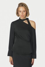 Blouse Heavy Sateen 'Shirli' - Black - Neo Noir