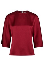 Blouse Heavy Sateen 'Liora' - Dark Red - Neo Noir