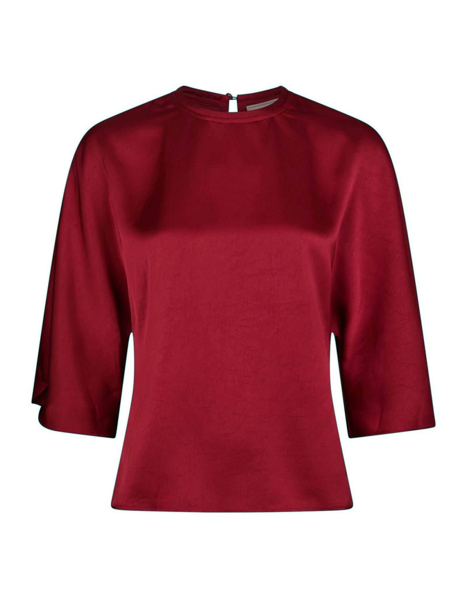 Blouse Heavy Sateen 'Liora' - Dark Red - Neo Noir