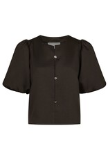 Blouse Dull Satin 'Aisa' - Brown - Neo Noir