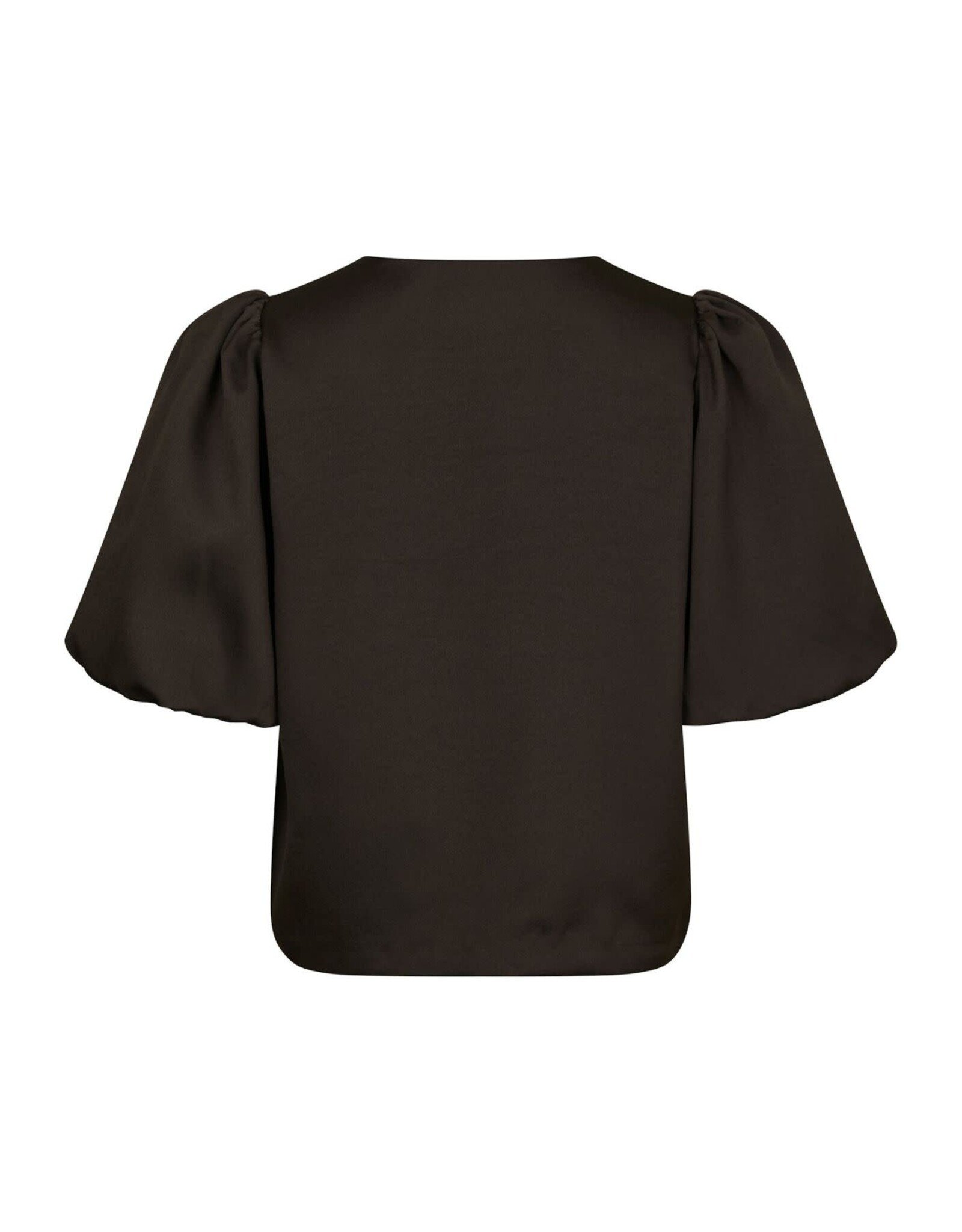 Blouse Dull Satin 'Aisa' - Brown - Neo Noir