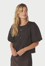 Blouse Dull Satin 'Aisa' - Brown - Neo Noir