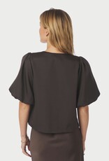 Blouse Dull Satin 'Aisa' - Brown - Neo Noir