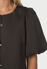 Blouse Dull Satin 'Aisa' - Brown - Neo Noir