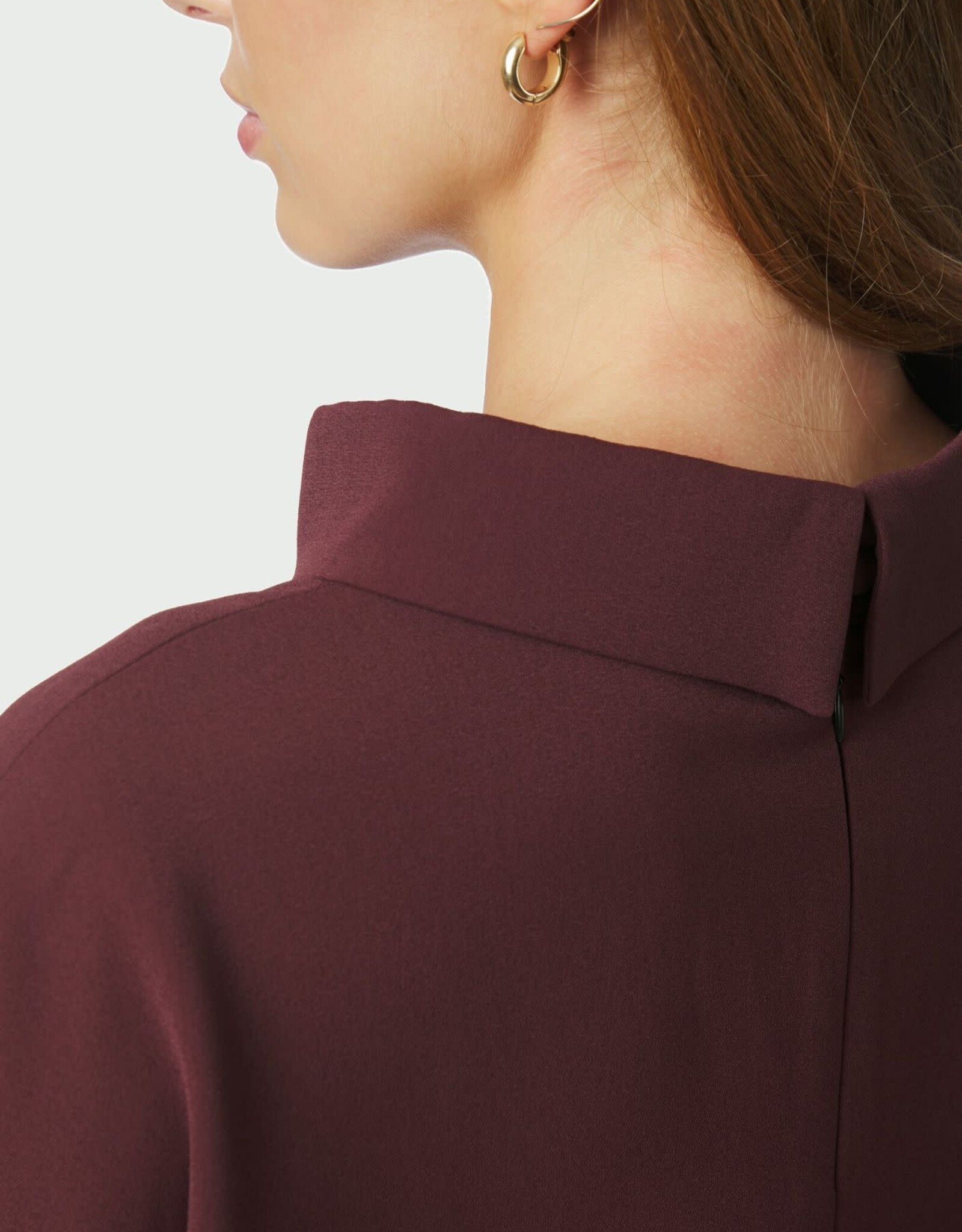 Jumpsuit Crepe 'Arlo' - Burgundy  - Neo Noir