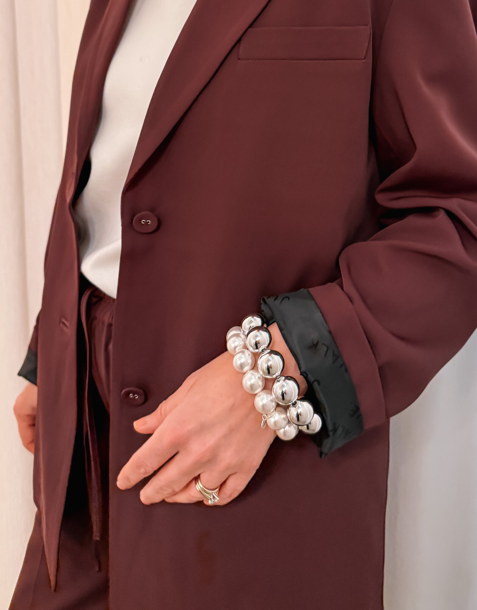 Bonnie Studios Armband 'Moonlight Pearl' - Pearl - Bonnie Studios