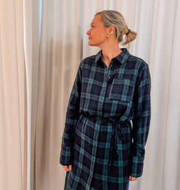 Hod Paris Jurk Carreaux 'Totoro' - Navy - Hod Paris