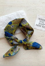 The Golden House - NH Foulard - FLower Clusters Gorgeous Green