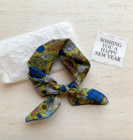 The Golden House - NH Foulard - FLower Clusters Gorgeous Green