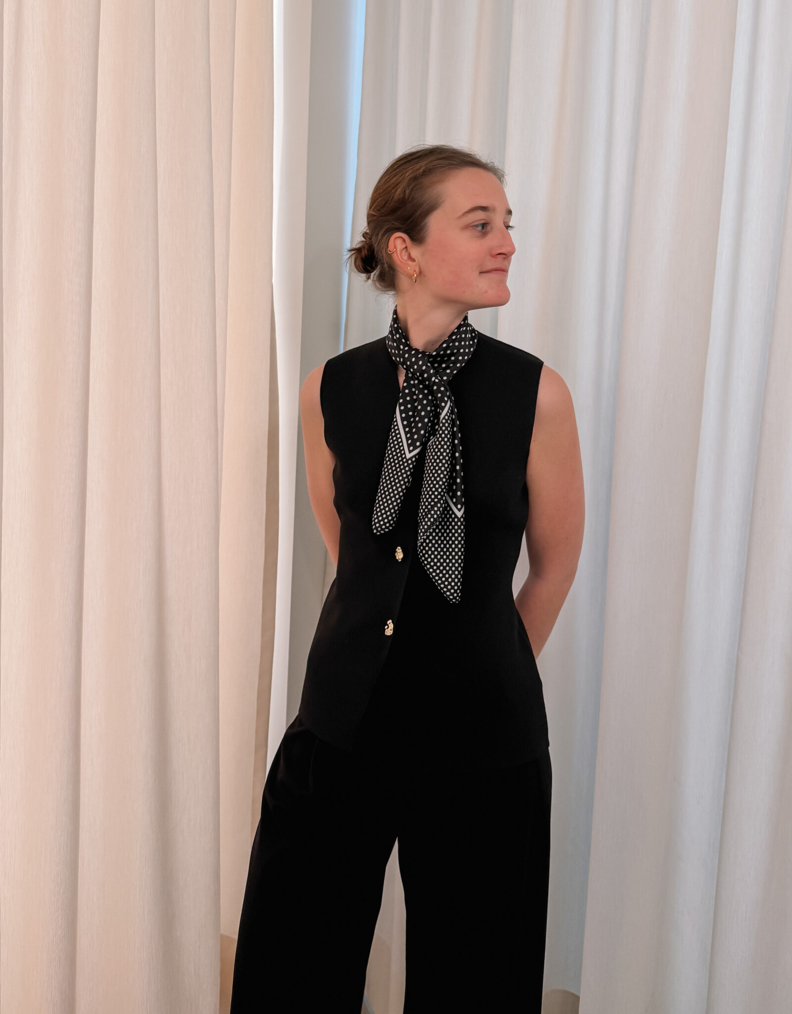 Waistcoat 'Sway' - Black - Neo Noir