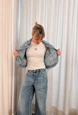 Top Fine Rib 'Nimbi' - White - Neo Noir