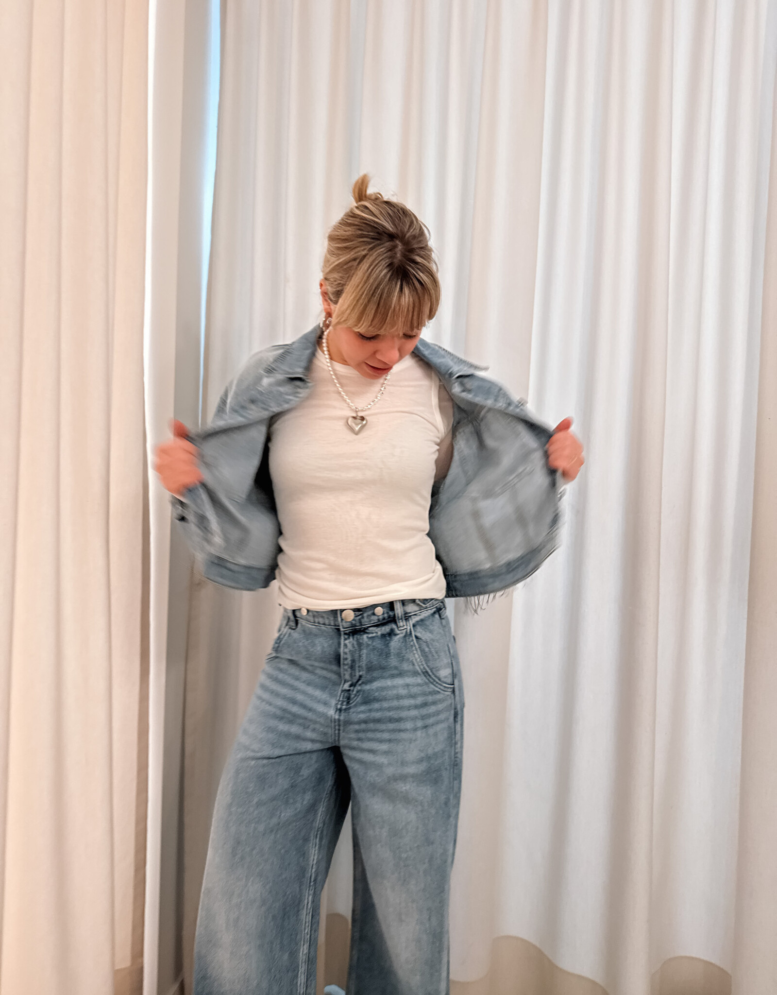 Top Lange Mouw 'Nella' - White - Neo Noir