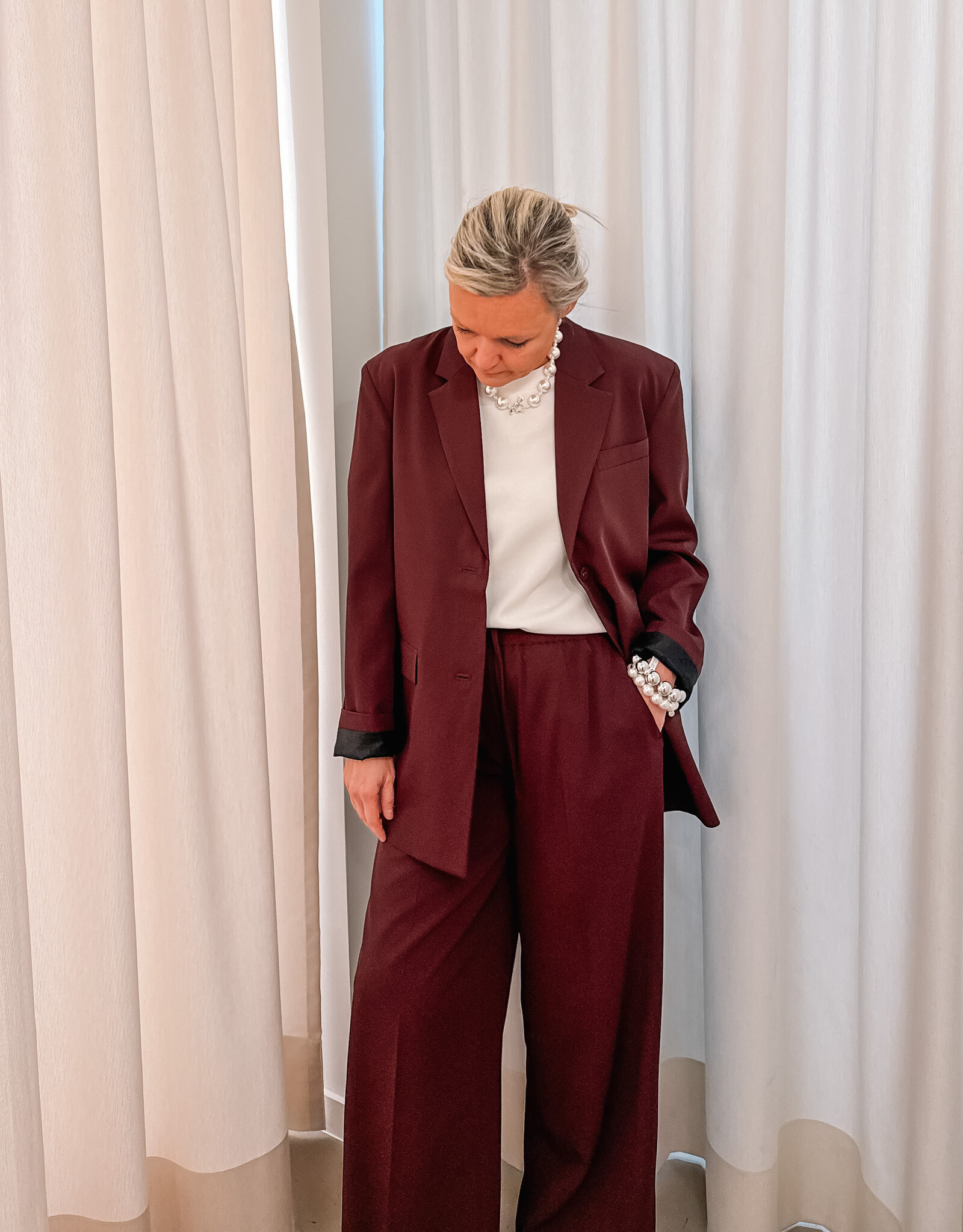 Catwalk Junkie Broek 'Jogger' - Winetasting  - Catwalk Junkie