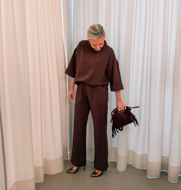 Jumpsuit Crepe 'Arlo' - Burgundy  - Neo Noir