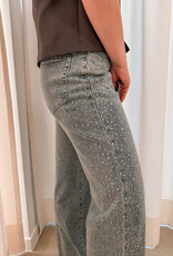 Catwalk Junkie Jeans 'Loose Fit With Strass'  - Tinted Blue - Catwalk Junkie