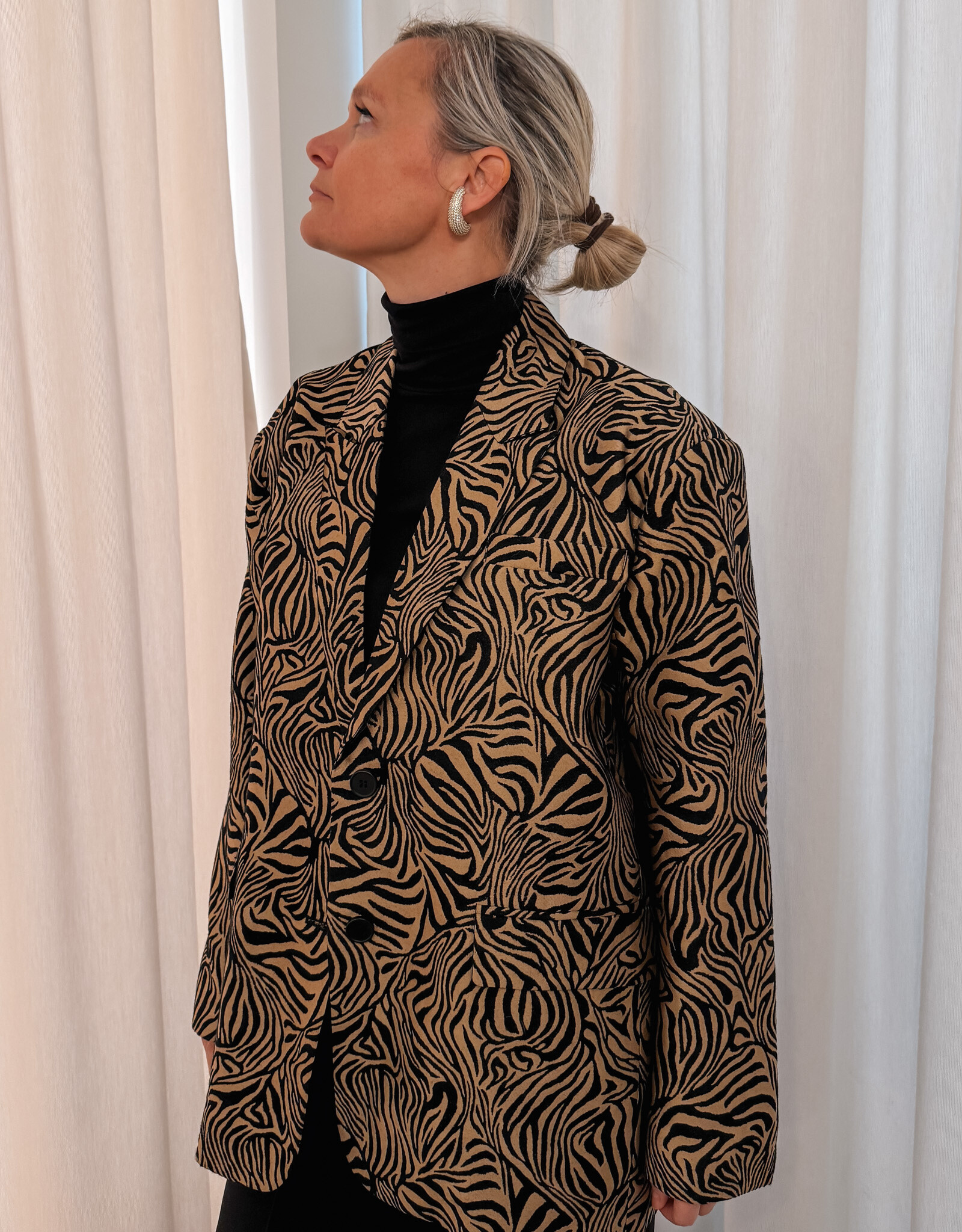 Studio Amaya Blazer 'Camille' - Multi Print - Studio Amaya