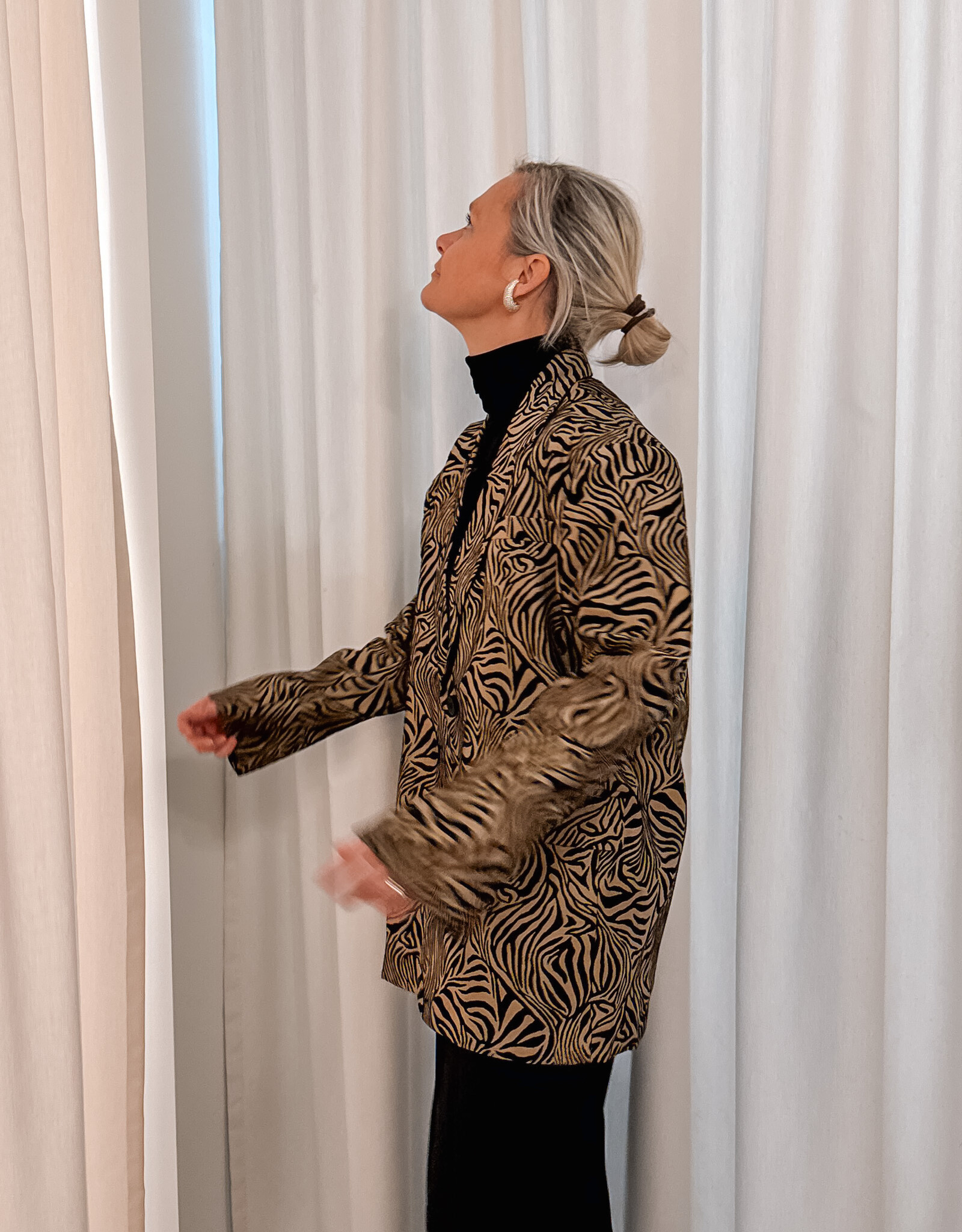 Studio Amaya Blazer 'Camille' - Multi Print - Studio Amaya