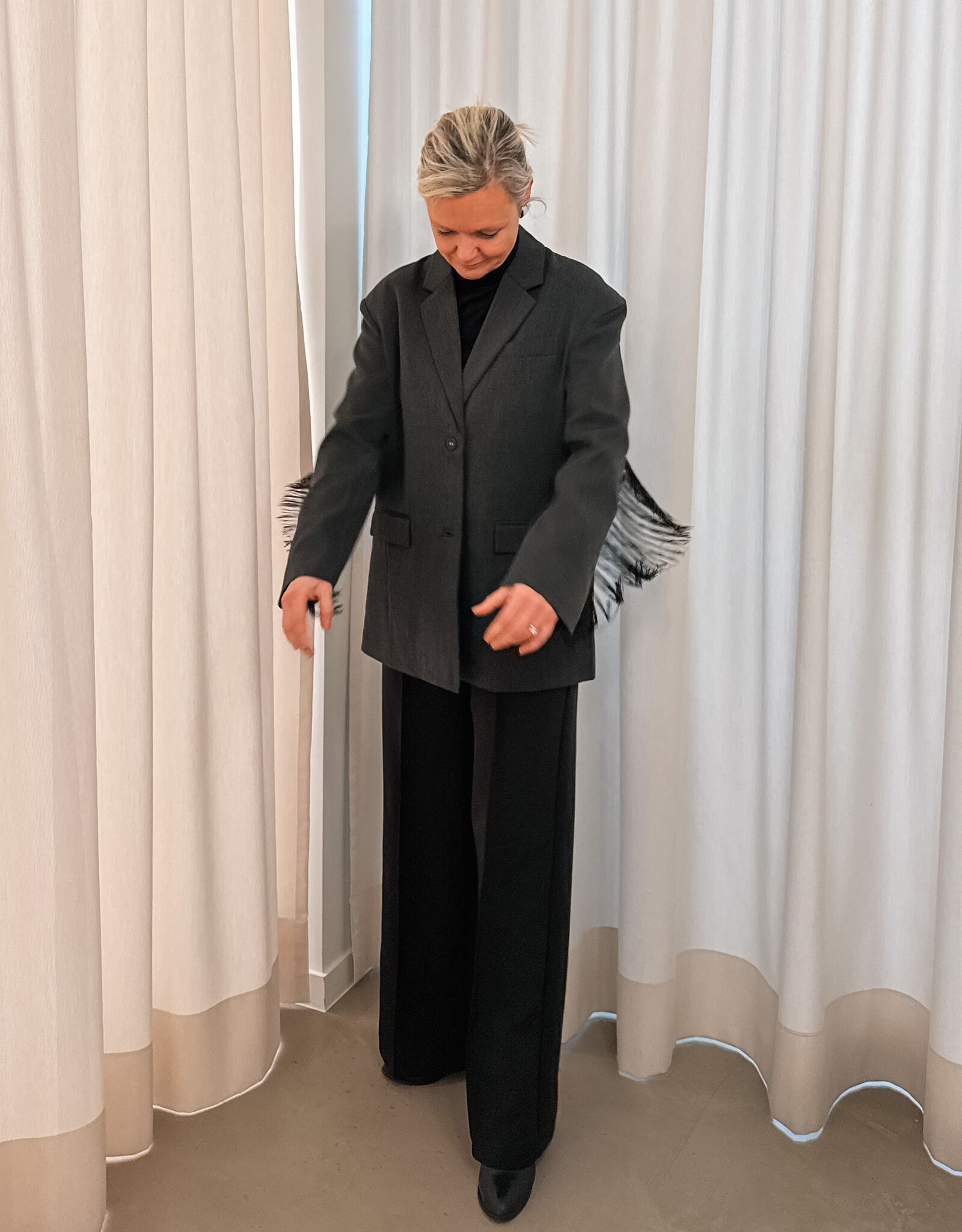 Broek 'Sury' - Black - Neo Noir