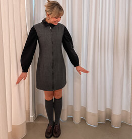 Jurk 'Melville' - Antracit - Neo Noir