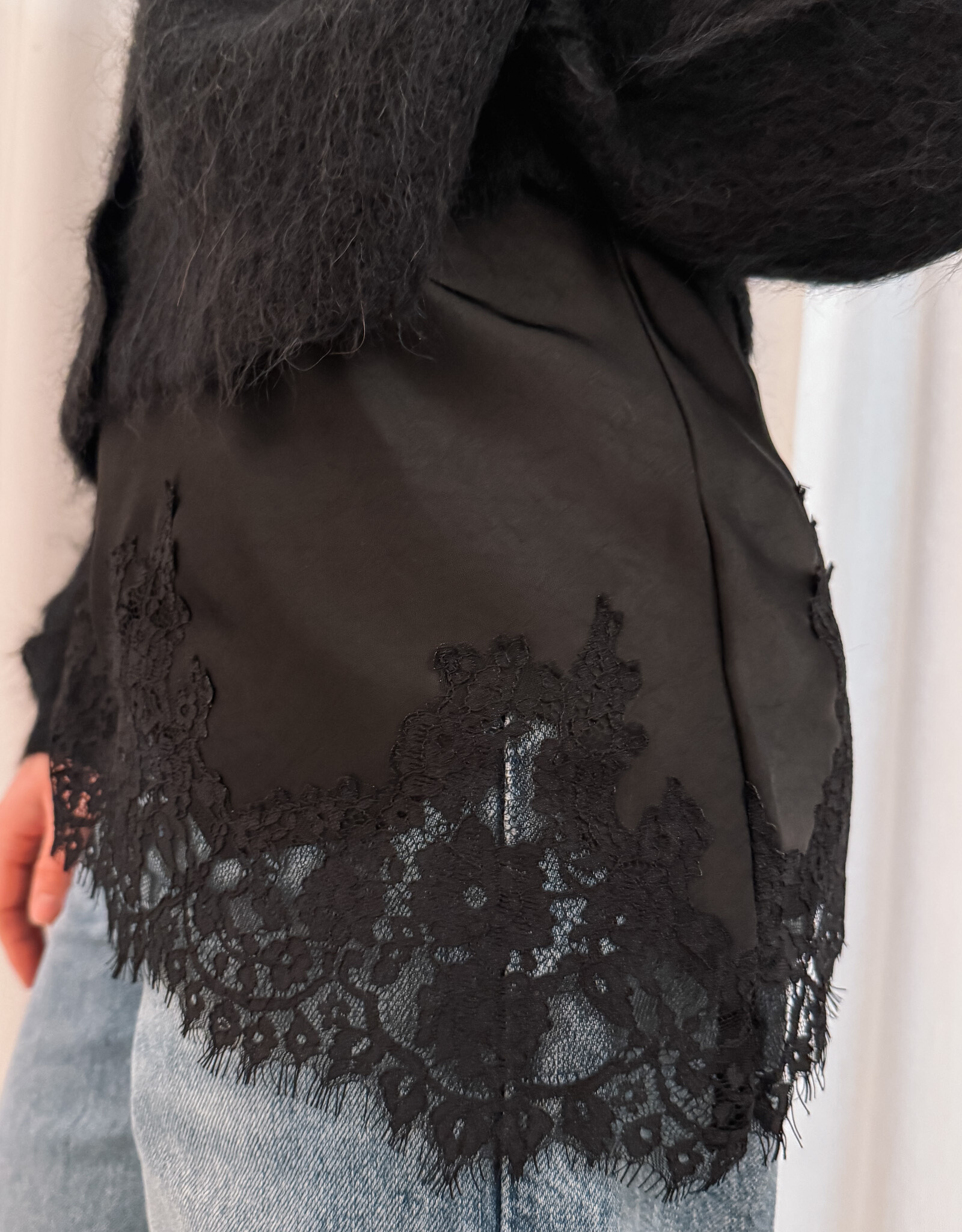 Top Lace 'Viole' - Black - Neo Noir