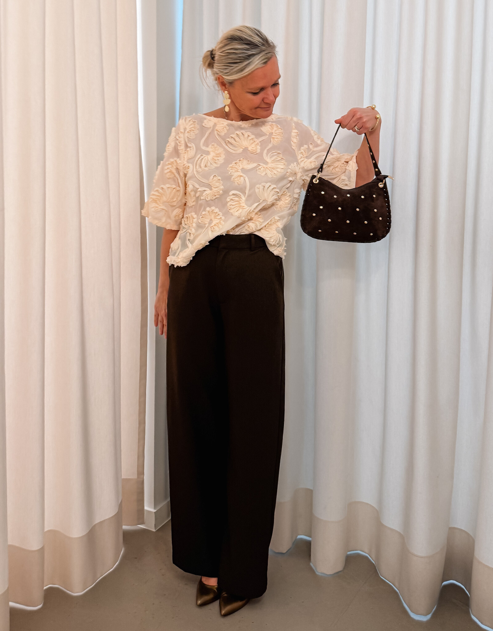 The Golden House Dodi Handtas 'Amalia' - Dark Brown