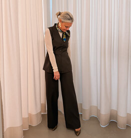 Broek Structure 'Emmet' - Dark Brown - Neo Noir