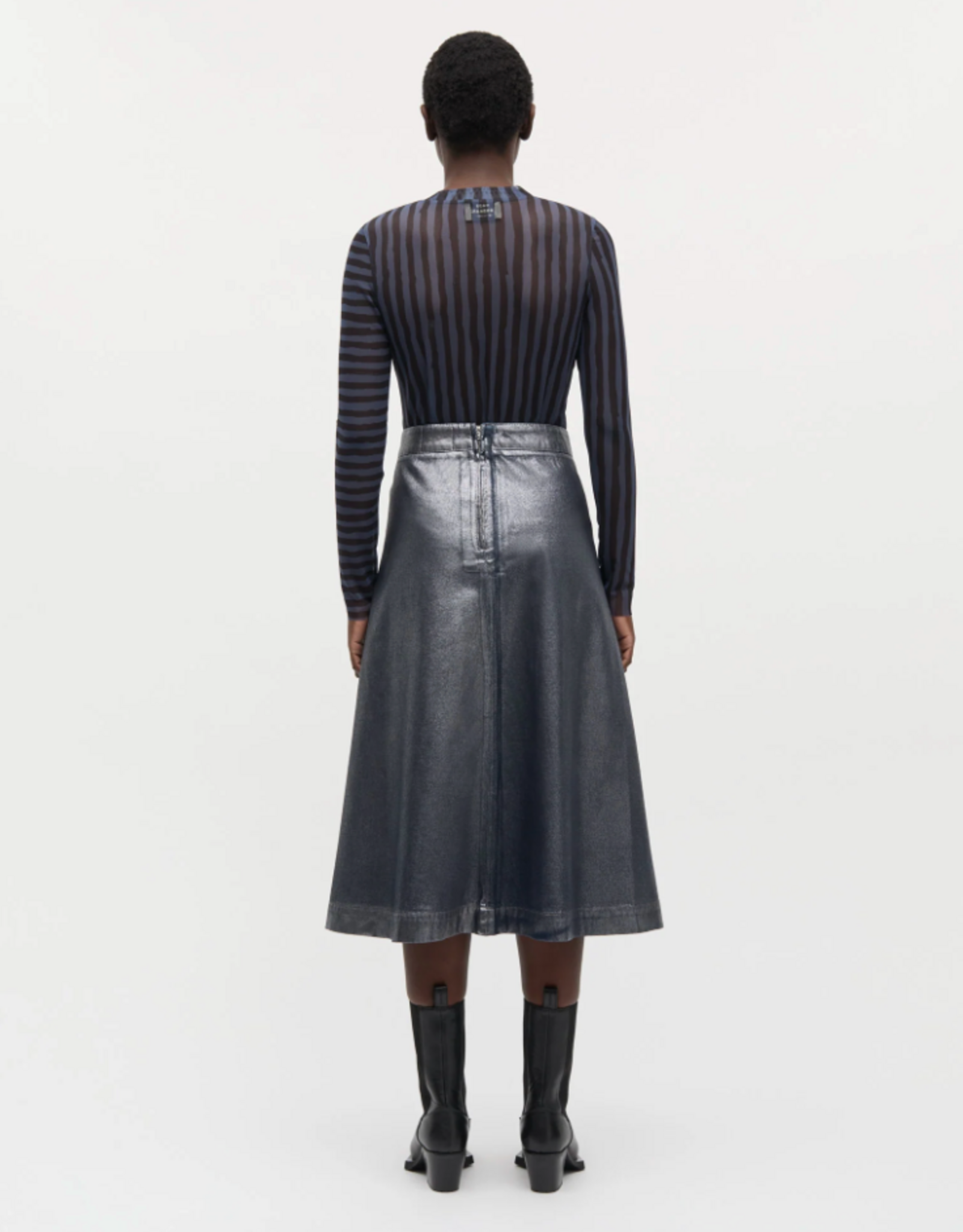 Mads Norgaard Rok Metallic Denim 'Stellar' - Parisian Night - Mads Norgaard