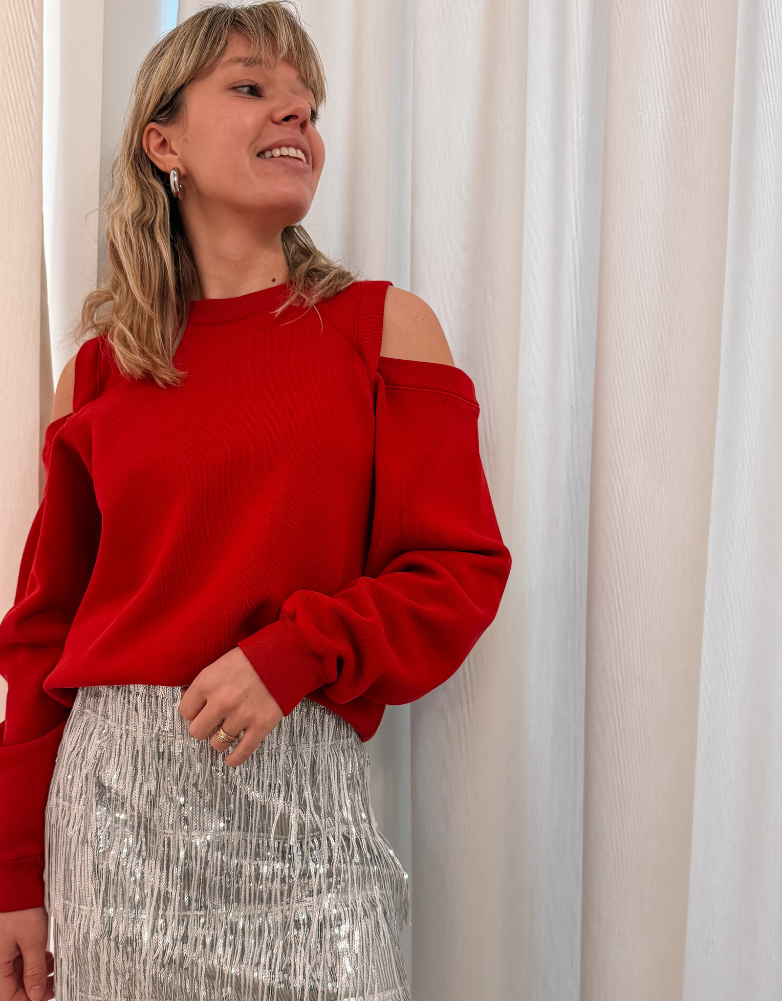 Catwalk Junkie Sweater 'With Cut Out' - Red Fruit - Catwalk Junkie