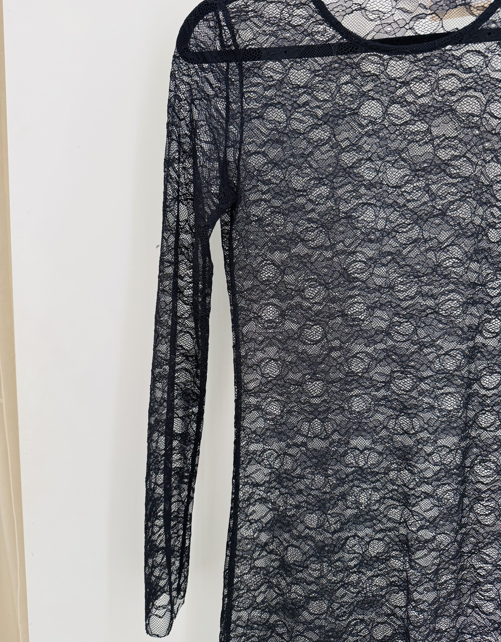 The Golden House Sarl Lange Jurk Kant  'Grace' - Black TU