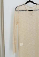 The Golden House Sarl Lange Jurk Kant  'Grace' - Salmon TU