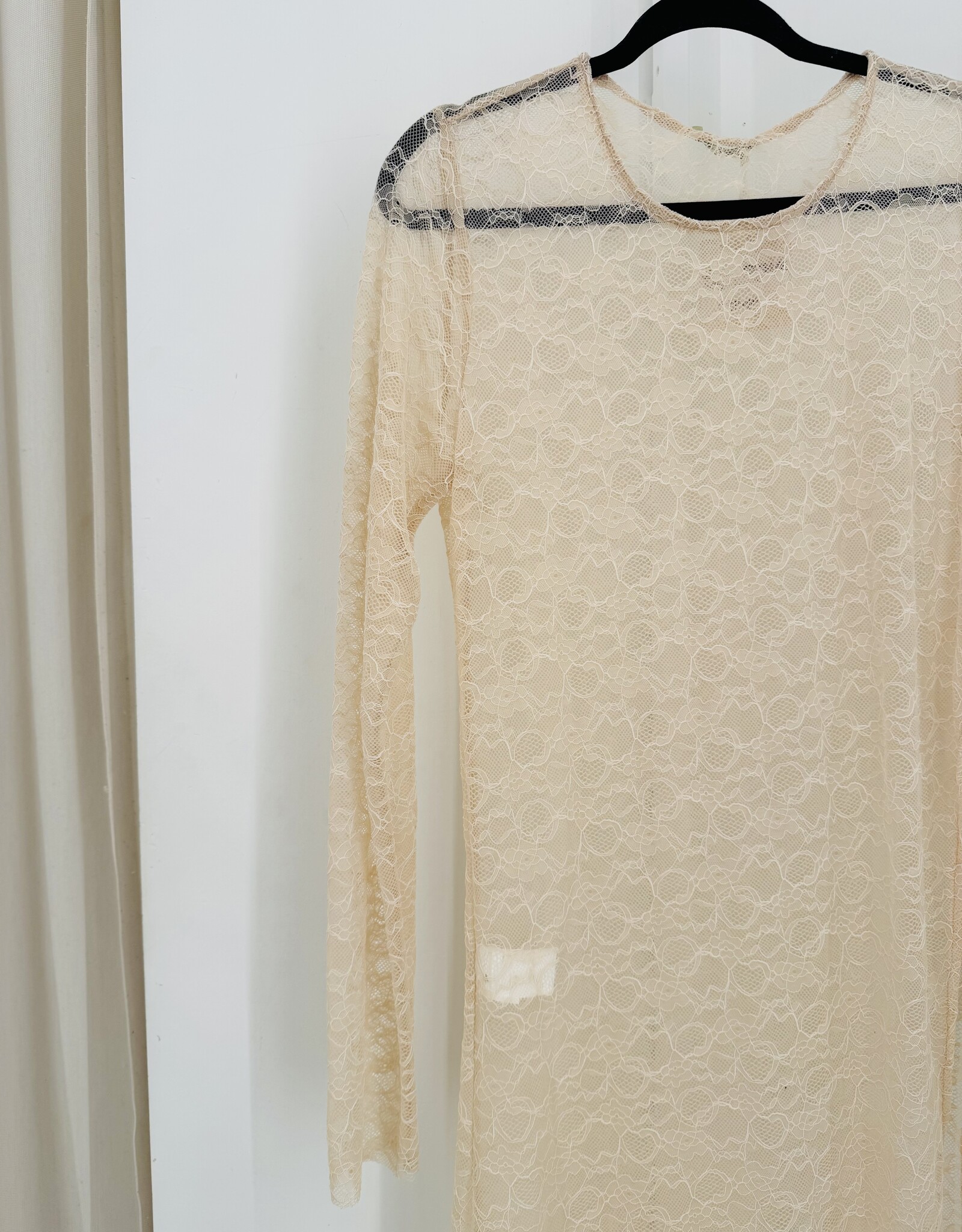 The Golden House Sarl Lange Jurk Kant  'Grace' - Salmon TU