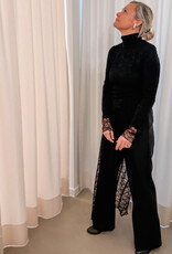 The Golden House Sarl Lange Jurk Kant  'Grace' - Black TU