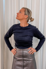 Mads Norgaard T-Shirt Lange Mouw 'Tuba' - Parisian Night - Mads Norgaard