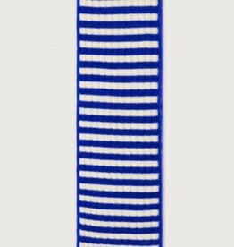 American Vintage Sjaal 'Vitow' - Bleu Royal Rayures Blanc - Vito20B - American Vintage