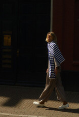 American Vintage Sjaal 'Vitow' - Bleu Royal Rayures Blanc - Vito20B - American Vintage