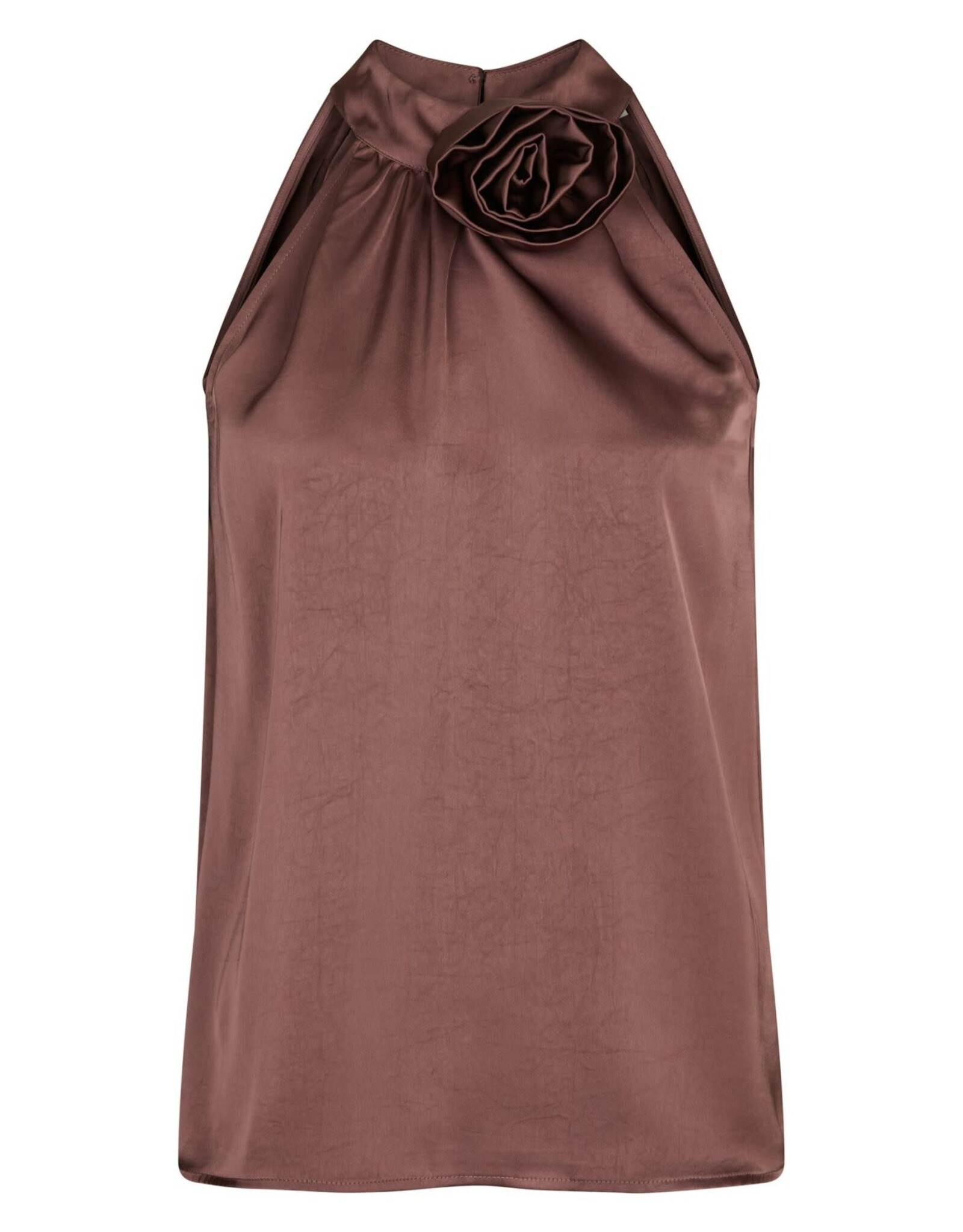 Top Heavy Sateen 'Rosette' - Dark Rose - Neo Noir