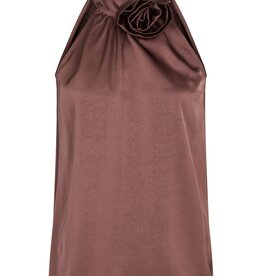 Top Heavy Sateen 'Rosette' - Dark Rose - Neo Noir