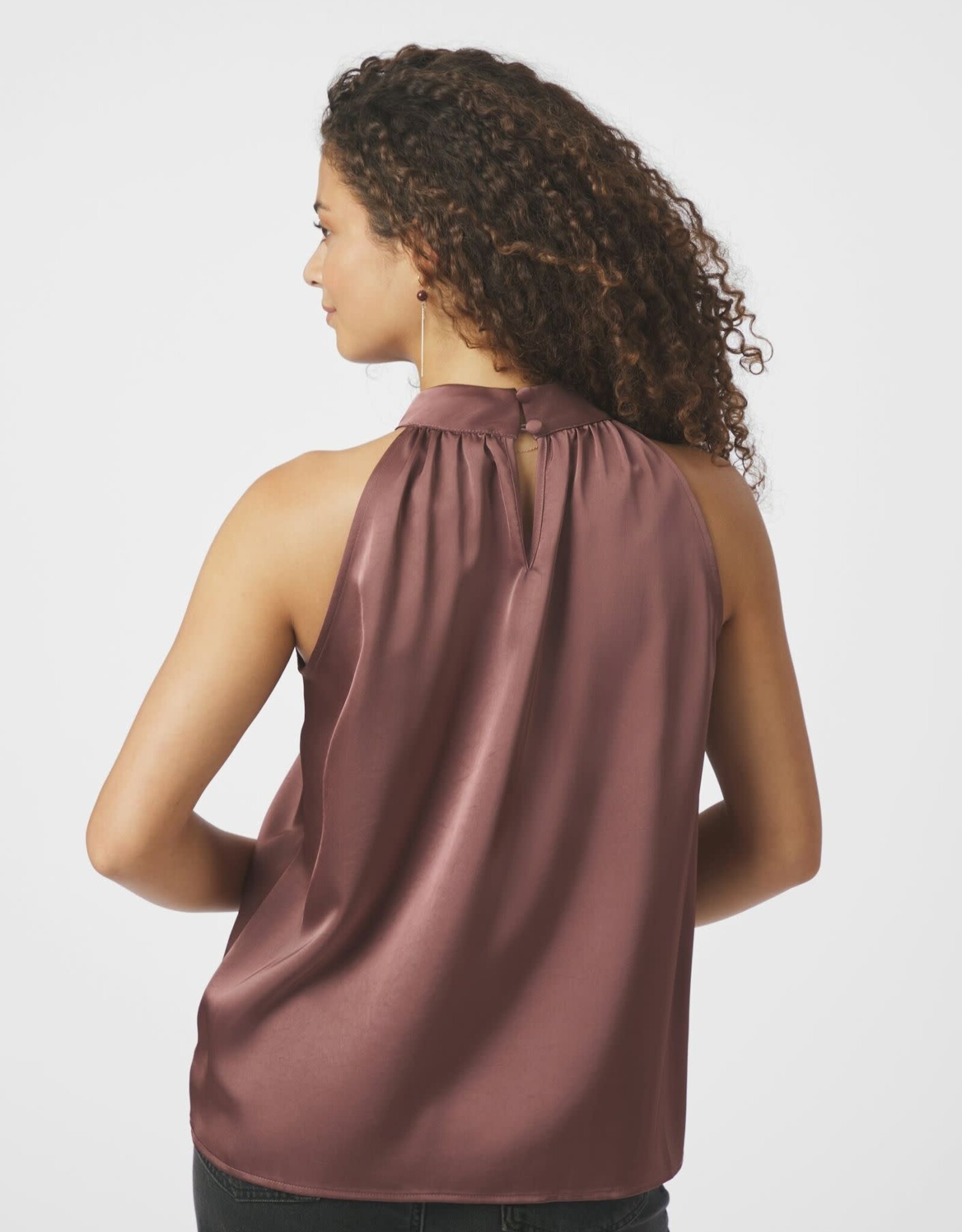 Top Heavy Sateen 'Rosette' - Dark Rose - Neo Noir