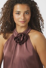 Top Heavy Sateen 'Rosette' - Dark Rose - Neo Noir