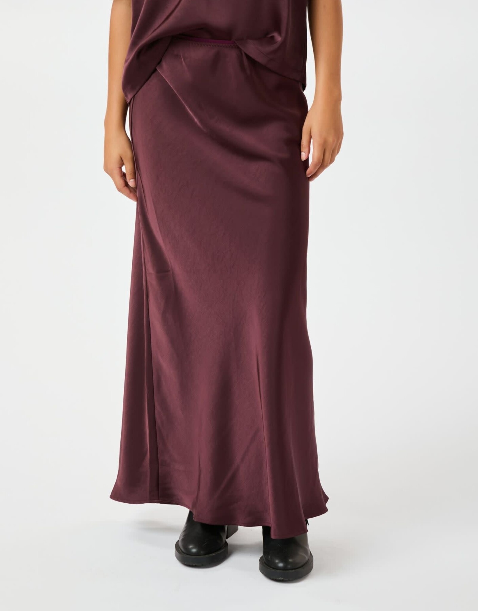Rok 'Vicky' Heavy Sateen - Burgundy - Neo Noir