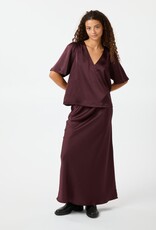Rok 'Vicky' Heavy Sateen - Burgundy - Neo Noir