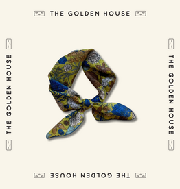 The Golden House - NH Foulard - FLower Clusters Gorgeous Green