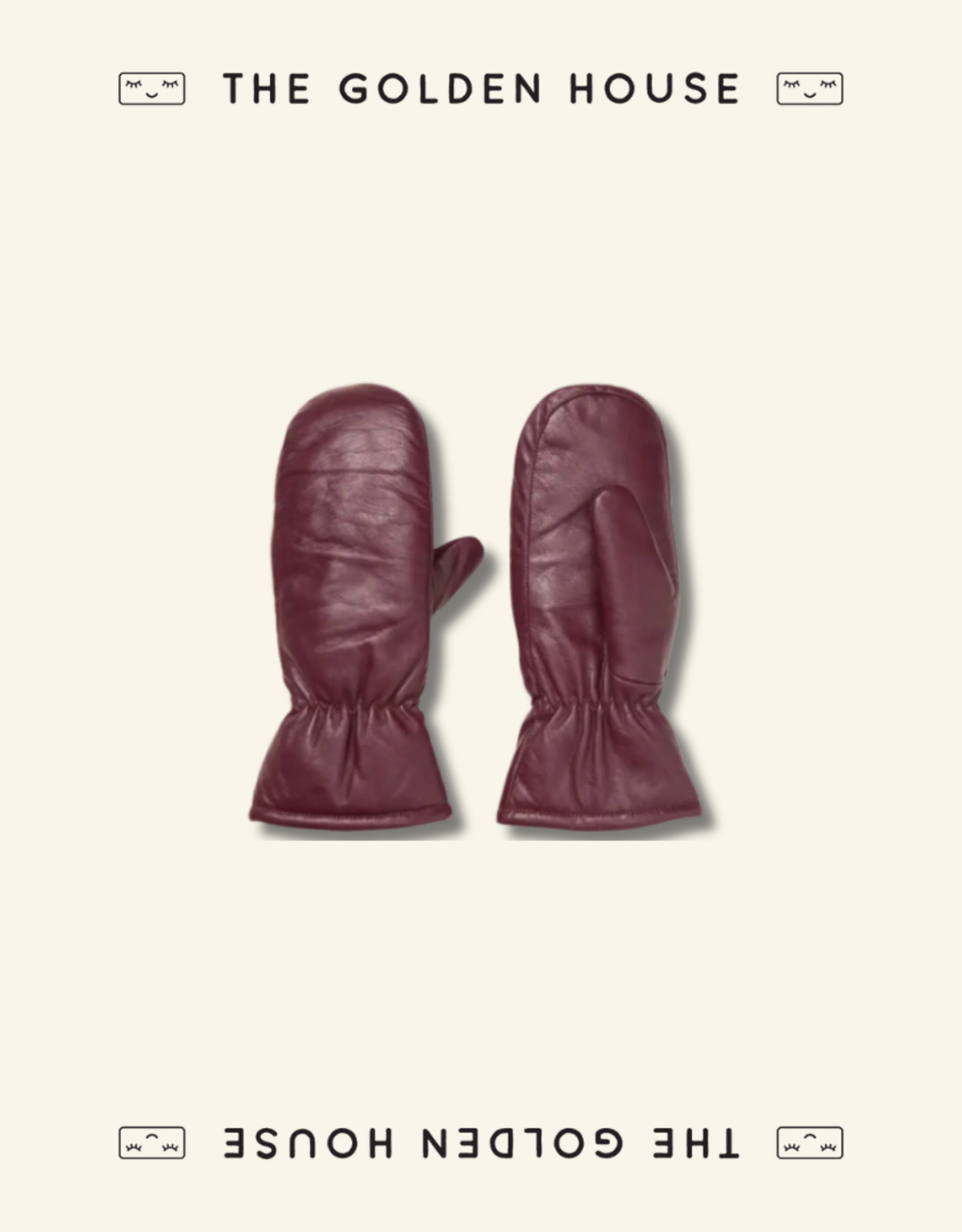 Becksöndergaard Wanten 'Leather Nylona'  - Burgundy - Beck Söndergaard