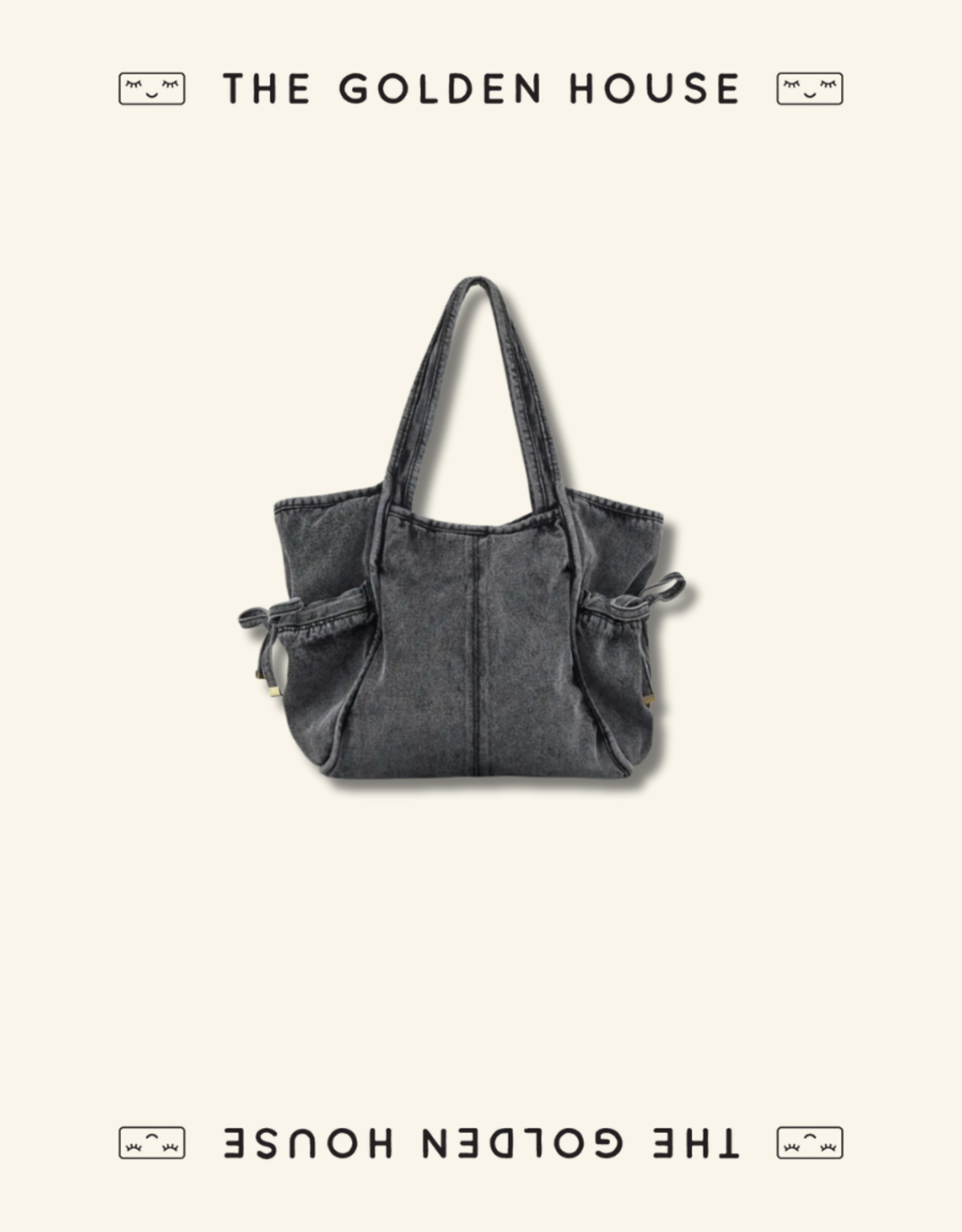 Becksöndergaard Bag Washed Denim 'Laurel' - Stonewash Grey - Beck Söndergaard