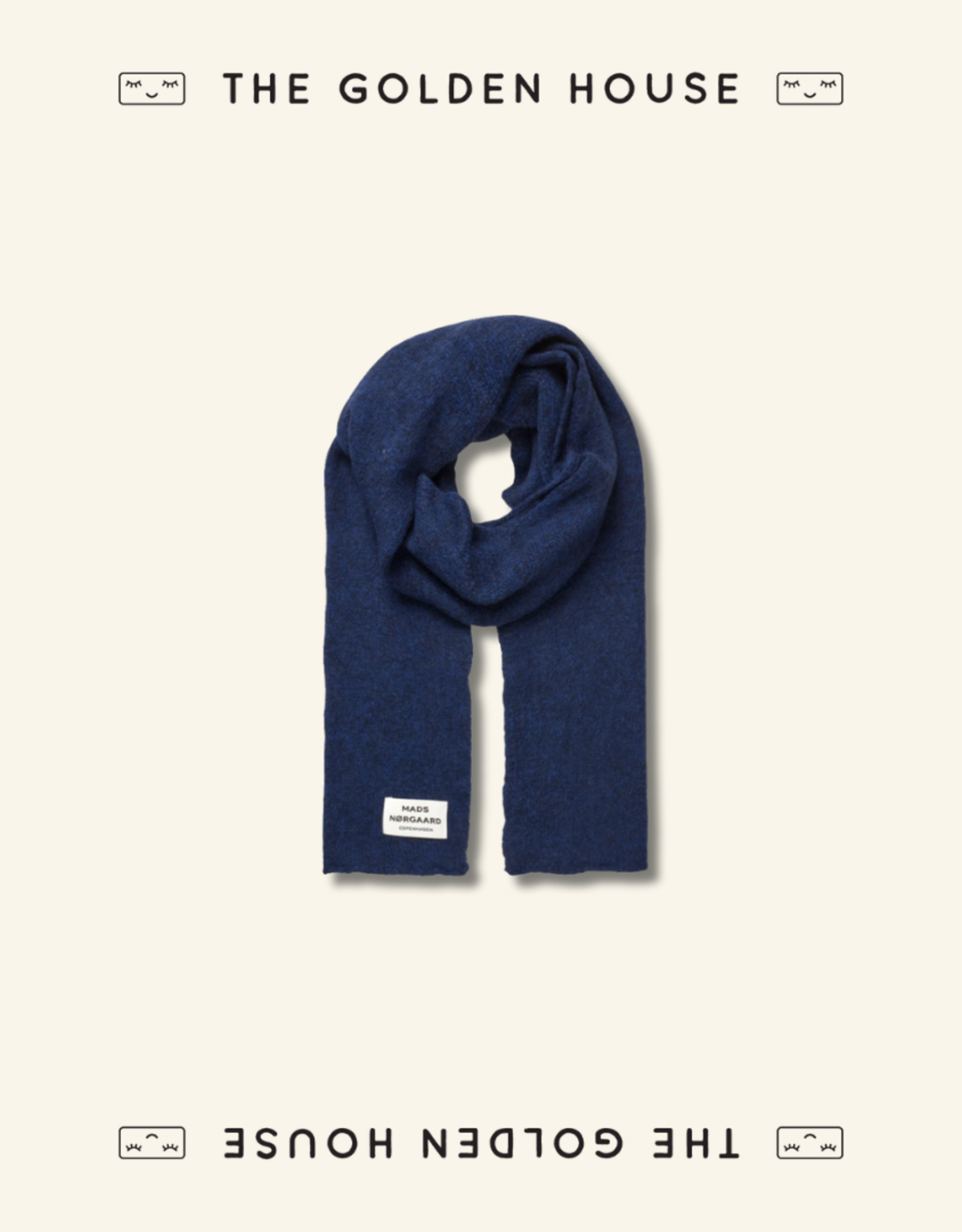 Mads Norgaard Sjaal 'Tosca Alona' - Peacoat - Mads Norgaard - One Size